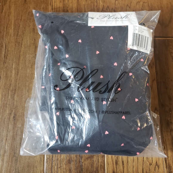 Plush Apparel Fleece-Lined Robe Tiny Pink Hearts - Picture 8 of 8